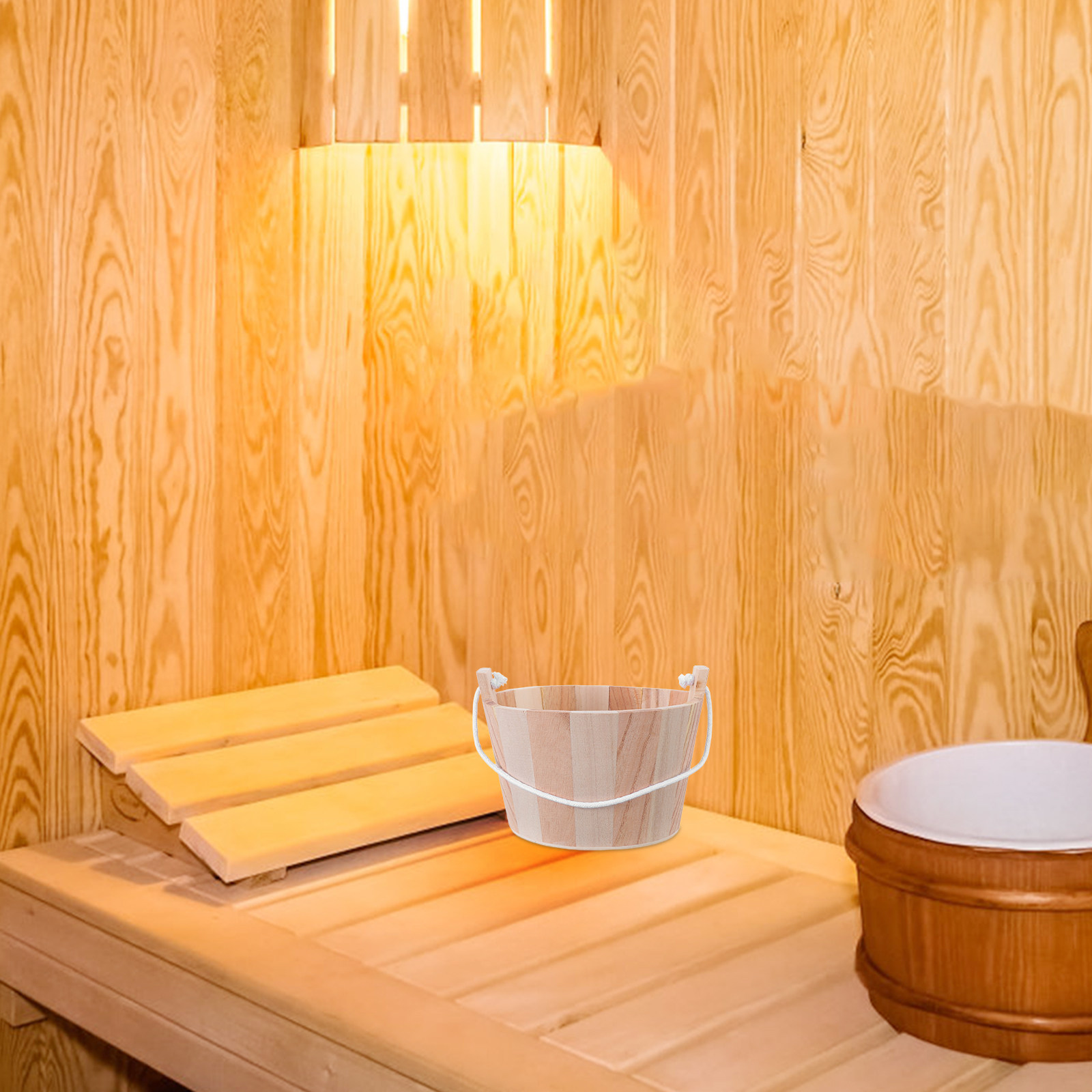 Home Bathroom Sauna - 프리미엄 천연 나무 사우나 버킷, 수제
