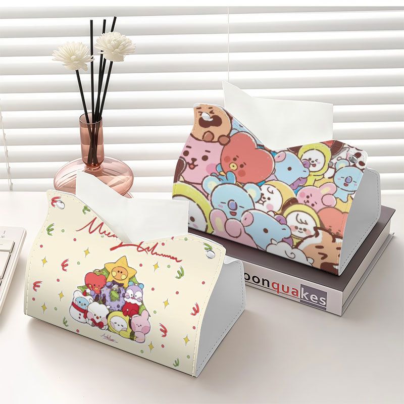 Home Bathroom Equipment - BT21 아이돌 관련 종이 타월 상자