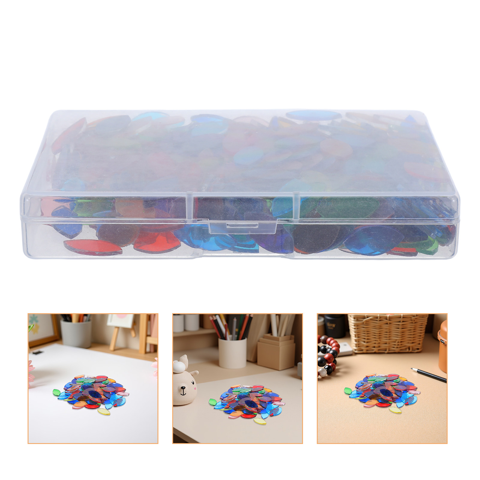 Home Bathroom Glass - 443Pcs 잎 유리 모자이크 타일 DIY