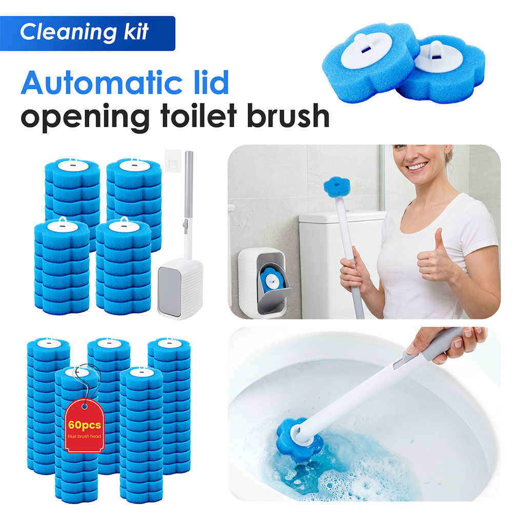 Home Bathroom Equipment - 새로운 변기 브러시 및 홀더 세트(일회용