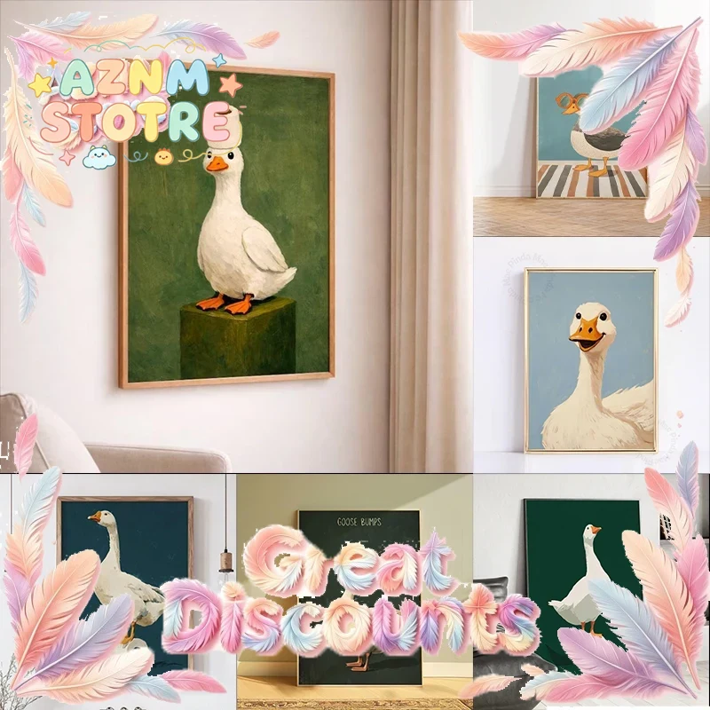 Home Bathroom Ideas - 오리 거위 포스터, 재미있는 욕실 벽
