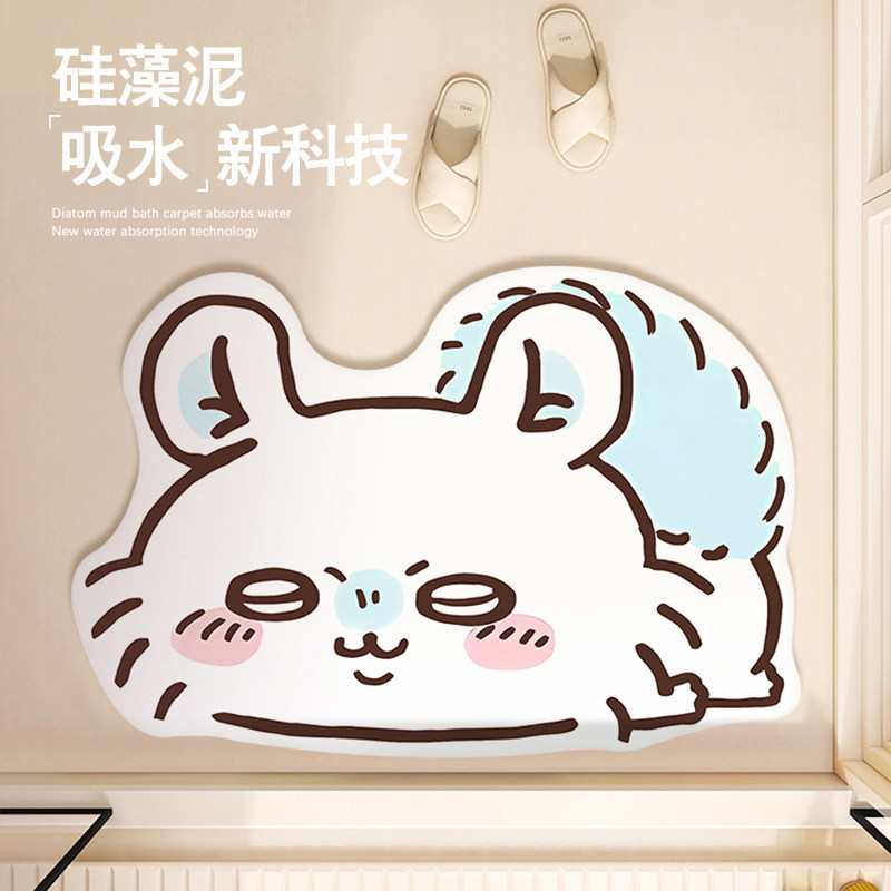 Home Bathroom Equipment - 만화 모모나 치이카와 흡수성 바닥 매트