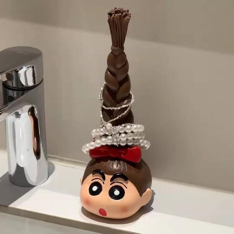 카와이 크레용 신짱 롱 브레이드 헤어 타이 보관 랙 만 - Home Bathroom Equipment 리뷰 및 가격