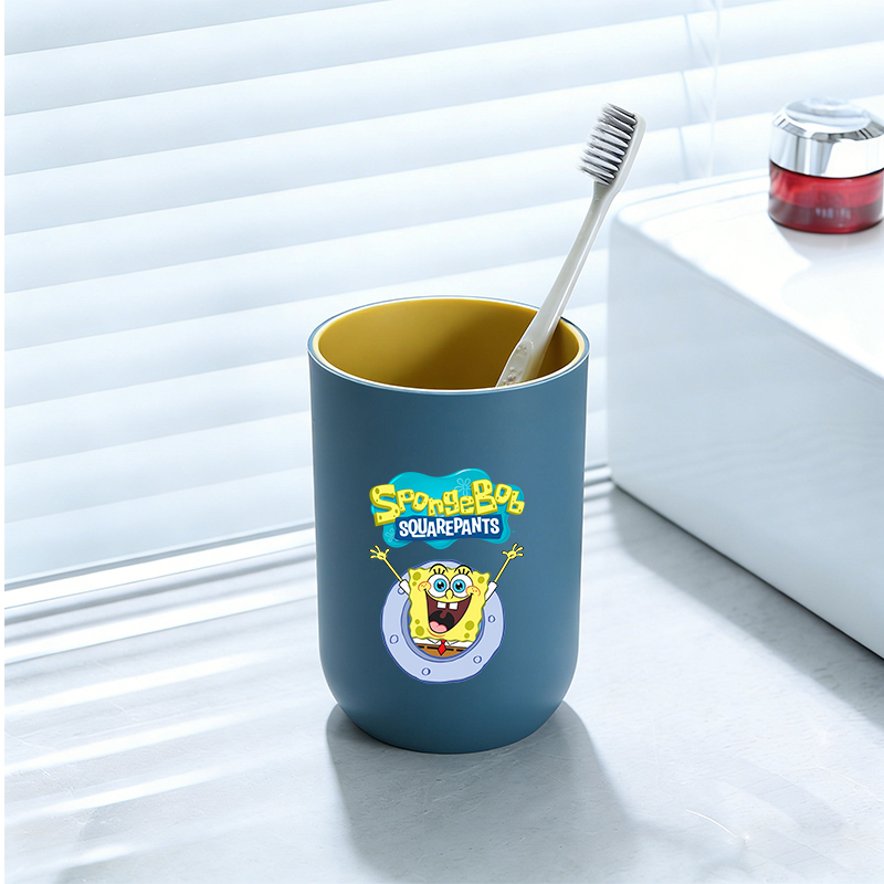 스폰지밥 스퀘어팬츠 욕실 칫솔컵 세척컵 가글컵 칫솔잔  - Home Bathroom Glass 리뷰 및 가격