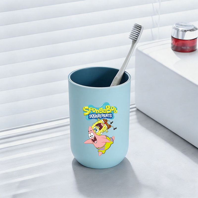 스폰지밥 스퀘어팬츠 욕실 칫솔컵 세척컵 가글컵 칫솔잔  - Home Bathroom Glass 리뷰 및 가격