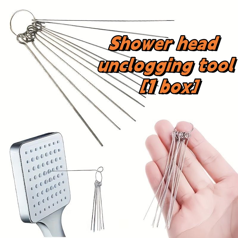 10개의 스테인리스 스틸 니들 샤워 헤드 청소 브러쉬  - Home Bathroom Equipment 리뷰 및 가격