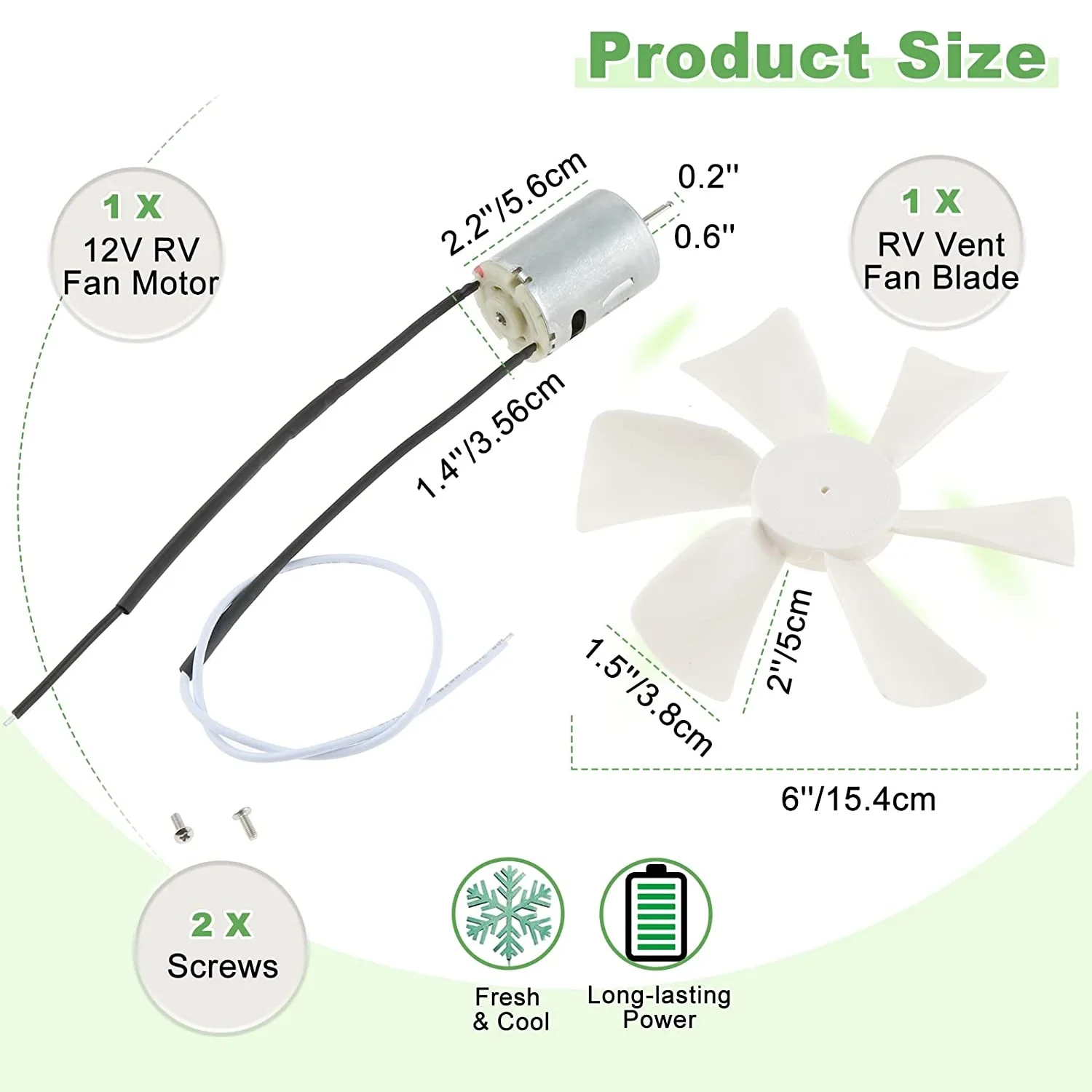 RV 배기 화이트 벤트 팬 블레이드, 12V D 샤프트 - Mobile Home Bathroom Kits 리뷰 및 가격